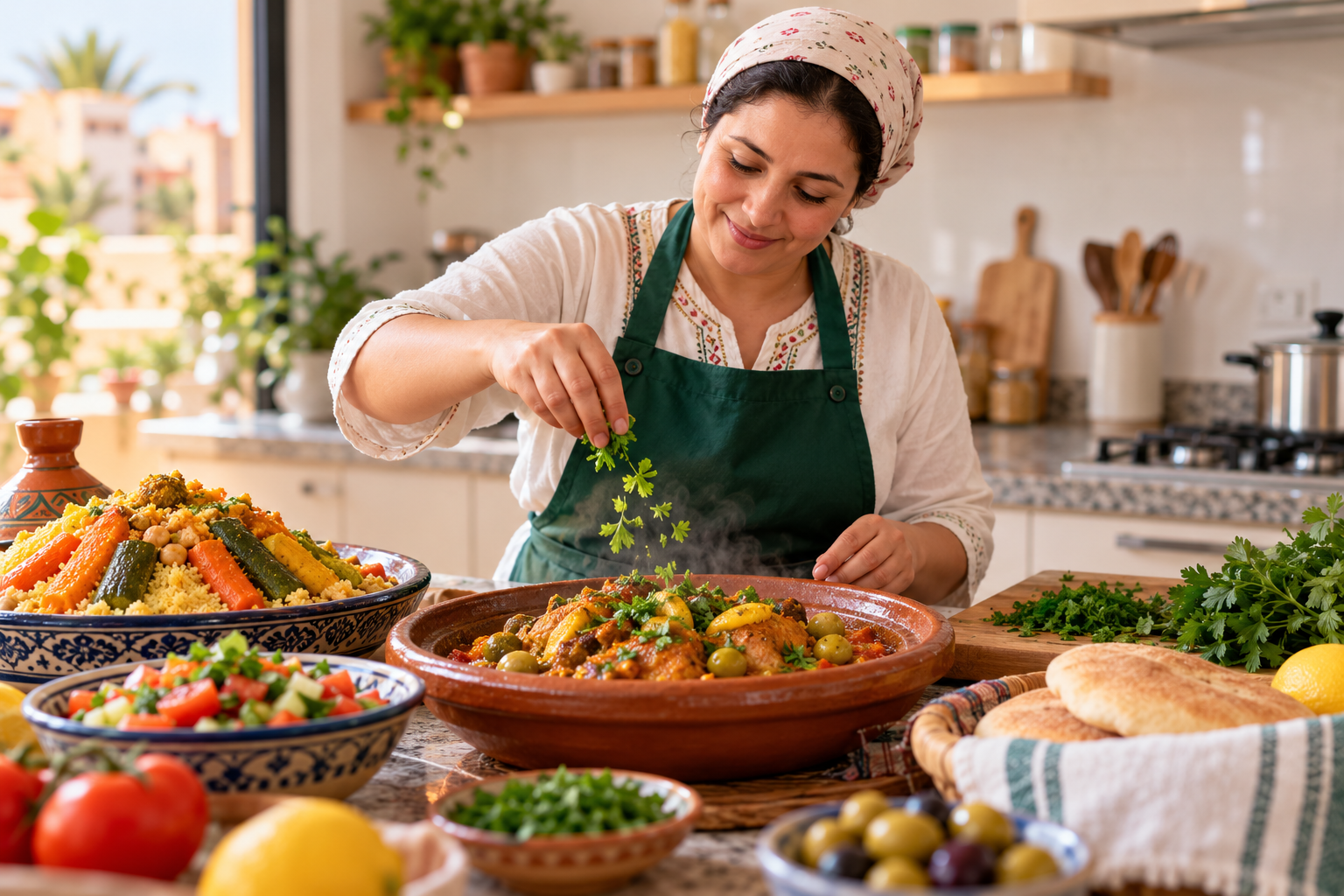 طباخة منزلية في المغرب
